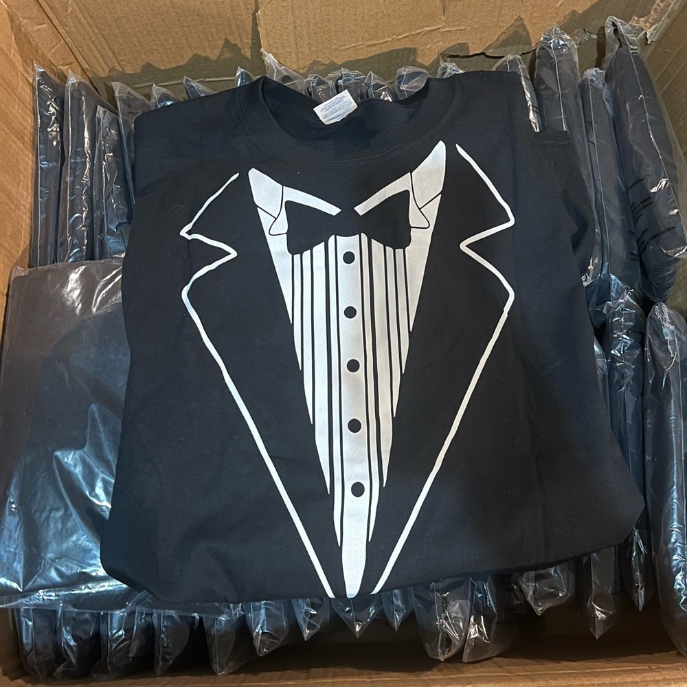 Men's Funny Tuxedo T-Shirt Black